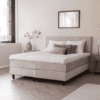 2-Persoons Boxspring Julia Teddy - Beige 160x200 Cm - Pocketvering - Inclusief Topper - Dekbed-Discounter.nl