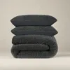 Dekbedovertrek Teddy - Check - Antraciet - Lits-Jumeaux (240x220 Cm) - Antraciet Microvezel Teddy - Effen - Sleeptime - Dekbed-Discounter.nl