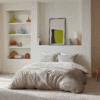 Dekbedovertrek Vivid Lines - Eenpersoons (140x200 Cm) - Beige Microvezel - - Byrklund - Dekbed-Discounter.nl